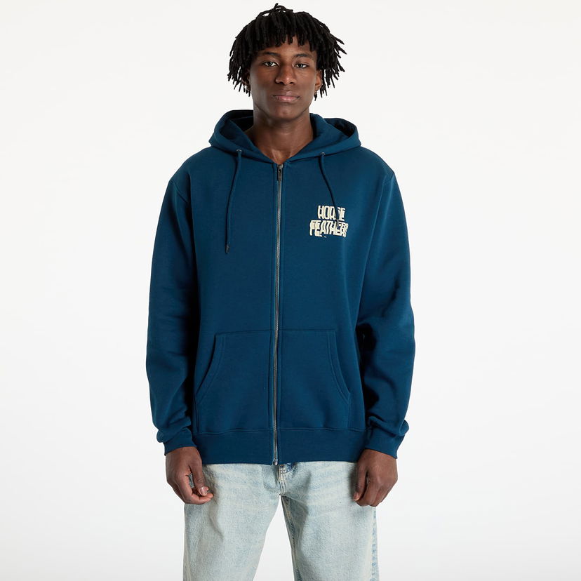 Sweatshirt Horsefeathers Horsefeathers Xerox Zip Hoodie Mørkeblå | SM1372A