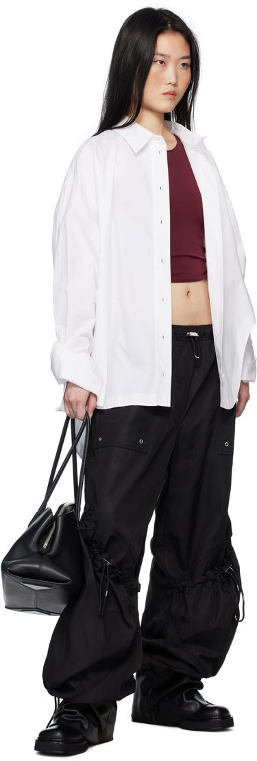 Cargo bukser The Attico Attico Parachute Cargo Drawstring Trousers Sort | 250WCP00255 PLL001AA, 3