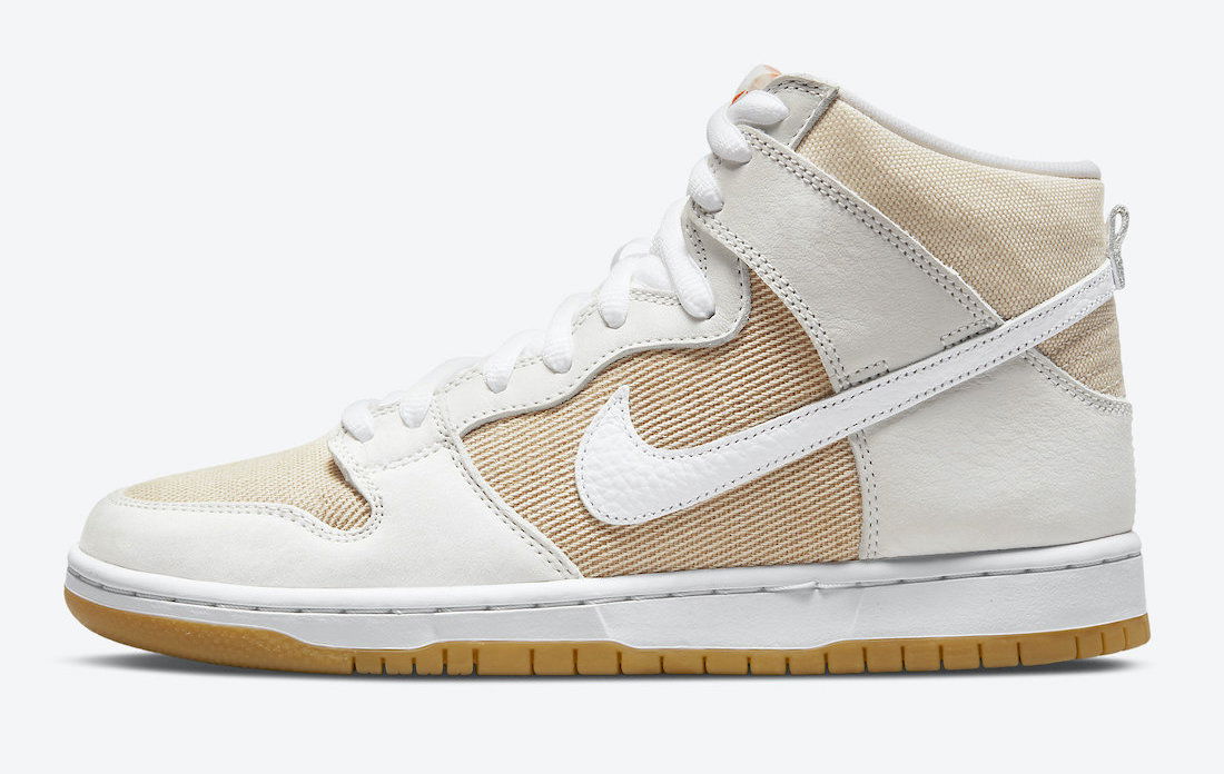 Sneakers og sko Nike SB Dunk High Pro ISO Orange Label "Unbleached Natural" Beige | DA9626-100, 0