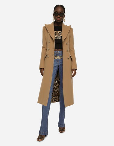 Frakker Dolce & Gabbana Long Double-breasted Wool And Cashmere Coat Beige | F0C8RTFU26KM0444, 1