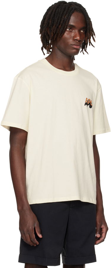 T-shirt A.P.C. A.P.C. 70's H T-Shirt Beige | COHBM-H26535, 1