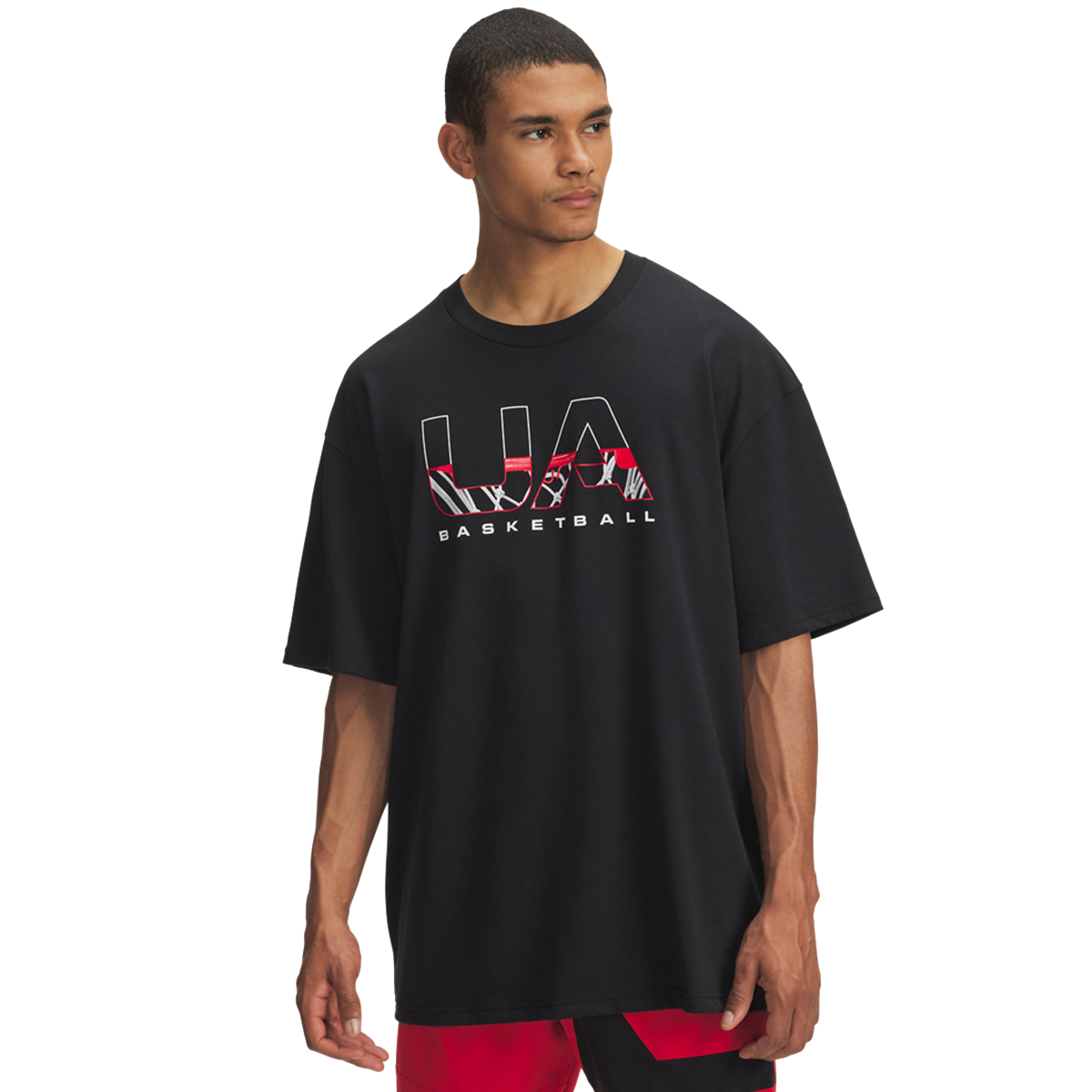 T-shirt Under Armour Basketball Branded Short Sleeve T-Shirt Sort | 6003687-001, 0