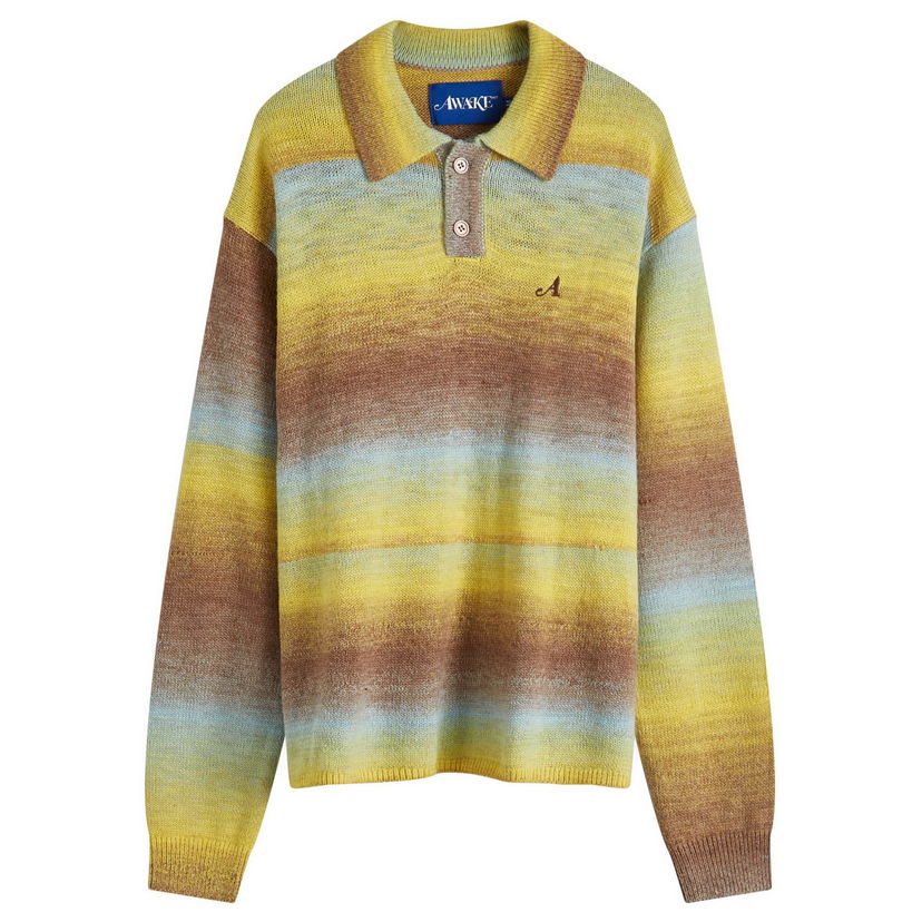 Sweater Awake NY Ombre Polo Jumper Flerfarvet | AWK-FW24-KN002-MUL