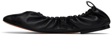 Tøj The Row The Row Glove Leather Flats Sort | F1372-SPN60, 2