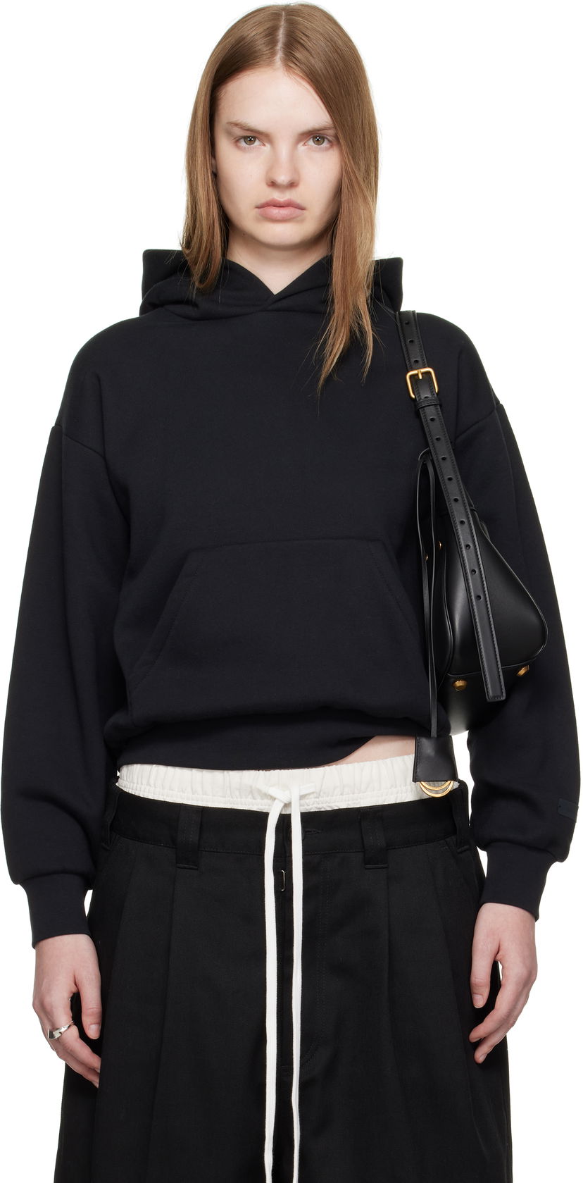 Sweatshirt Fear of God Fear of God ESSENTIALS Classic Fit Hoodie Sort | 192SP255540FW