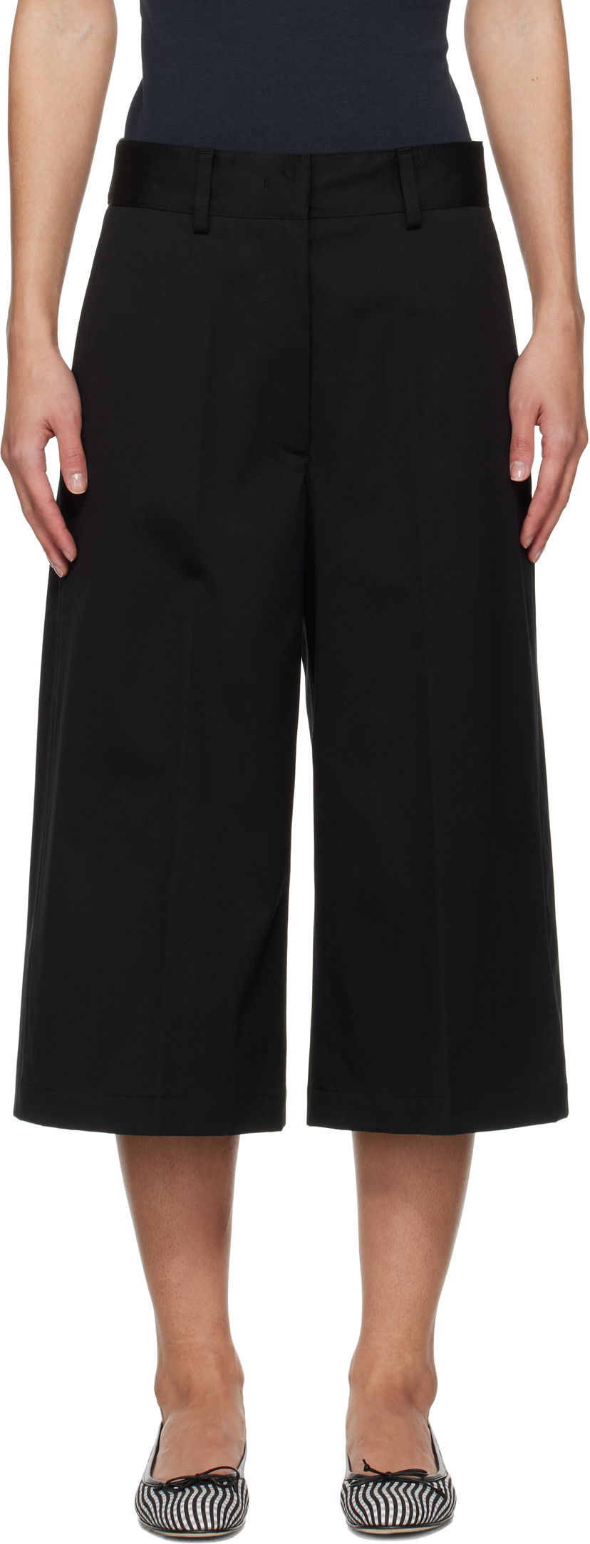 Shorts MSGM MSGM Cotton Bermuda Shorts Sort | 3841MDB04 257138