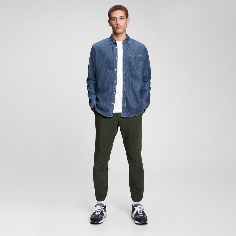 Skjorte GAP Denim Shirt Blå | 736872-00, 0