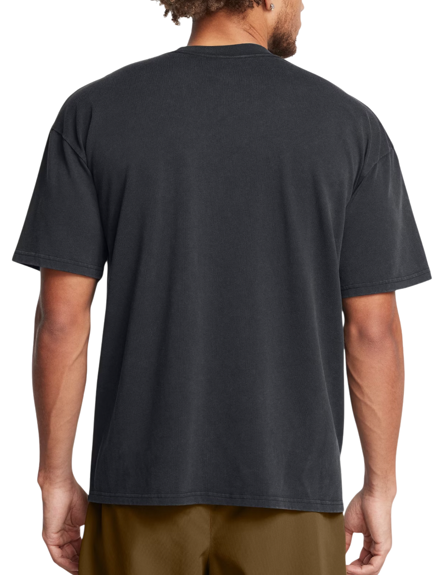 T-shirt Under Armour HW OS LOGO WASH T-Shirt Sort | 1389147-001, 1