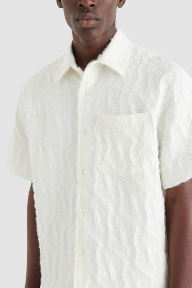 Skjorte AXEL ARIGATO Wade Bubble A Shirt Hvid | A2203001, 5