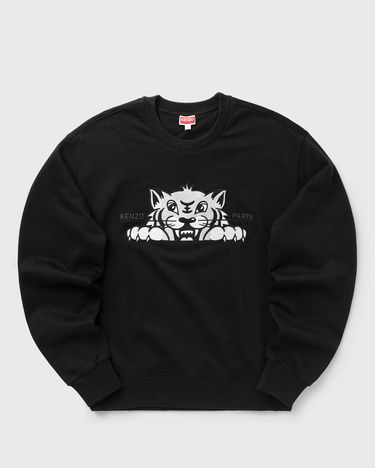 Sweatshirt KENZO Happy Tiger Embroidered Sweatshirt Sort | FF65SW2654MF.99J, 1