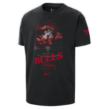 T-shirt Nike NBA Chicago Bulls Courtside T-Shirt Sort | HJ2693-010, 3
