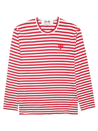 T-shirt Comme des Garçons PLAY Striped T-Shirt Rød | AZ T164 051 4