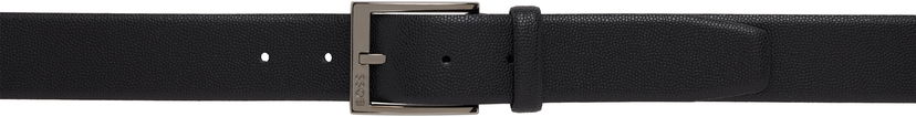Bælter BOSS BOSS Pebble Grained Leather Belt Sort | 50537168