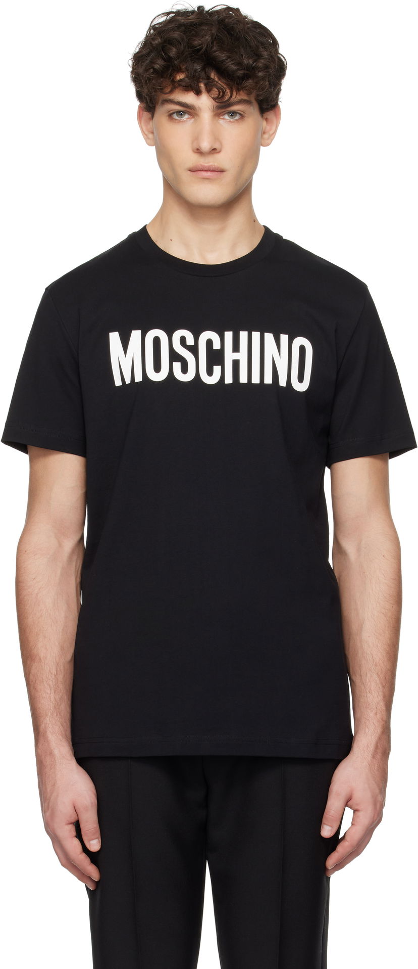 T-shirt Moschino Moschino Institutional T-Shirt Sort | 251ZZA072002411555