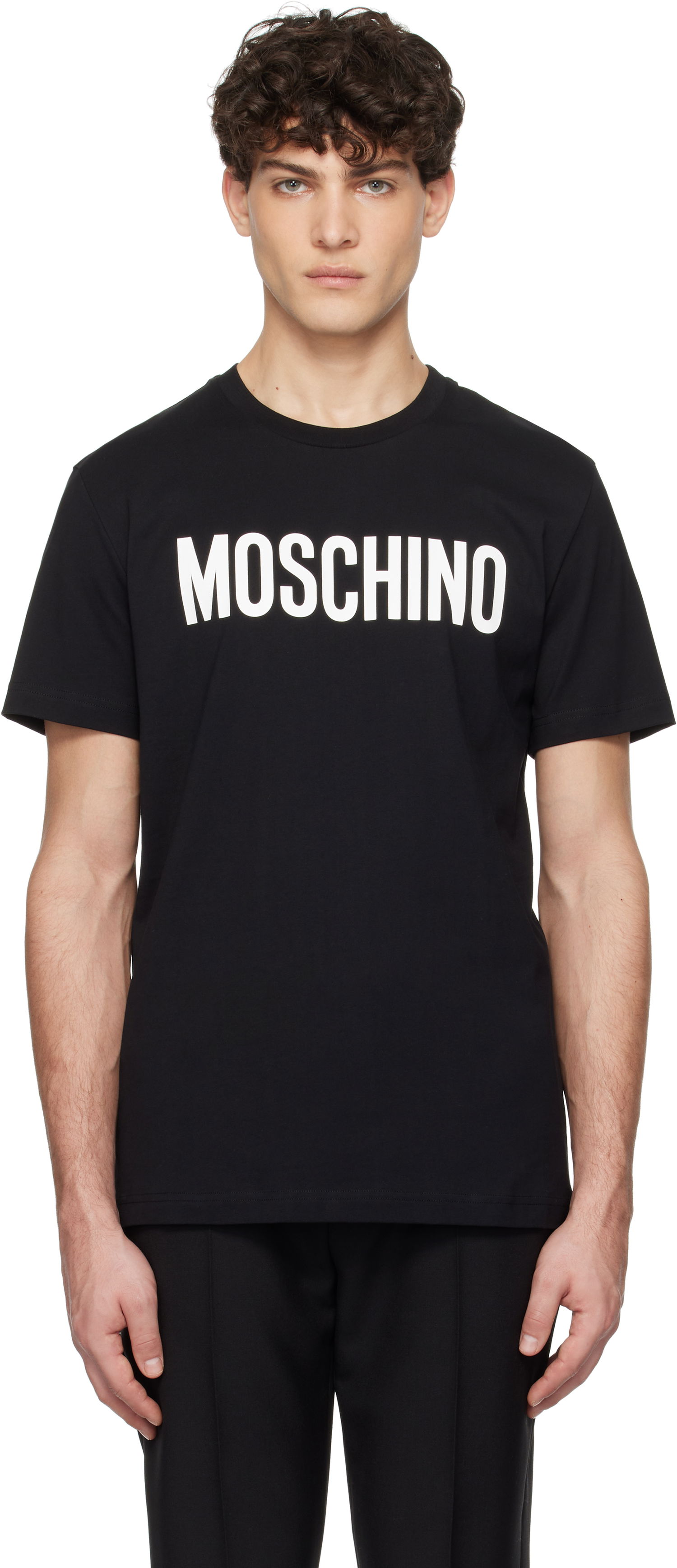 T-shirt Moschino Moschino Institutional T-Shirt Sort | 251ZZA072002411555, 0