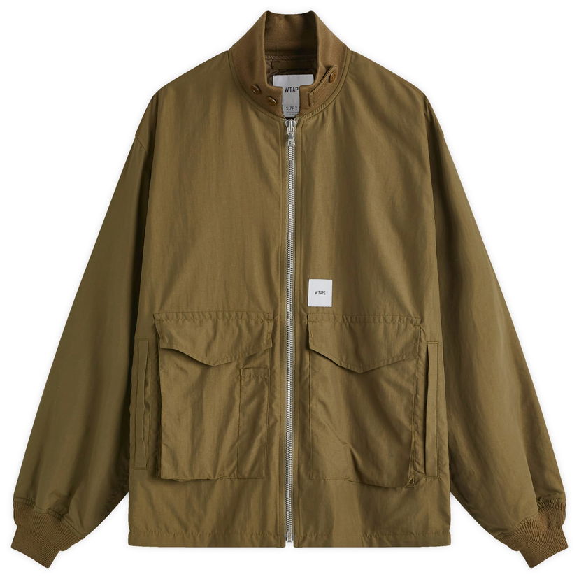 Bomberjakke WTAPS 10 WEP Jacket Size Large Grøn | 242TQDT-JKM04-OLV