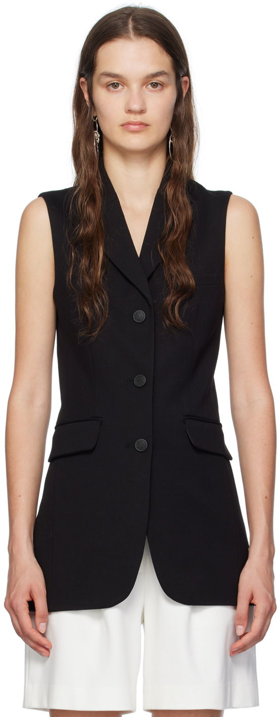 Vest rag & bone Rag & Bone Cadence Sleeveless Vest Sort | WAC24PT021LC21
