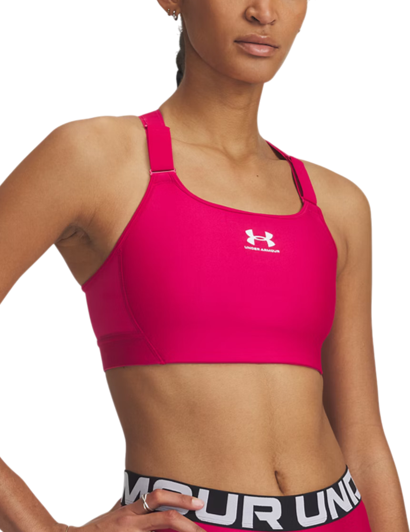 Bh Under Armour HeatGear High Sports Bra Lyserød | 1379195-681