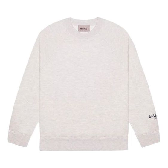 Sweater Fear of God Essentials Core Crew Neck Sweatshirt Hvid | 0192250500224367