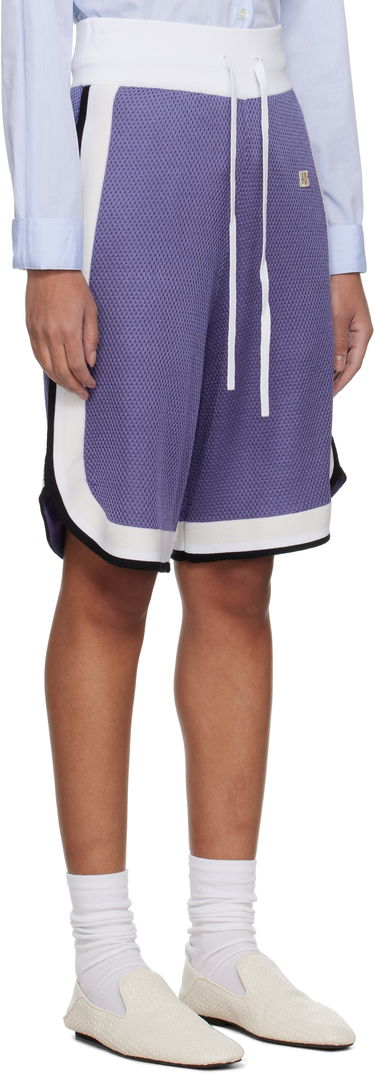 Shorts Wales Bonner Wales Bonner Rio Knit Shorts Lilla | US25KN11-KN01-500, 1