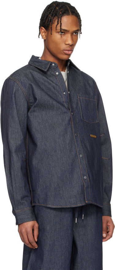 Skjorte Helmut Lang Helmut Lang Curved Classic Denim Shirt Blå | O09DM501, 1