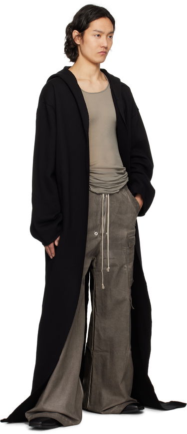Sweater Rick Owens Rick Owens DRKSHDW Hollywood Dragging Hoodie Sort | DU01E3277 F, 3