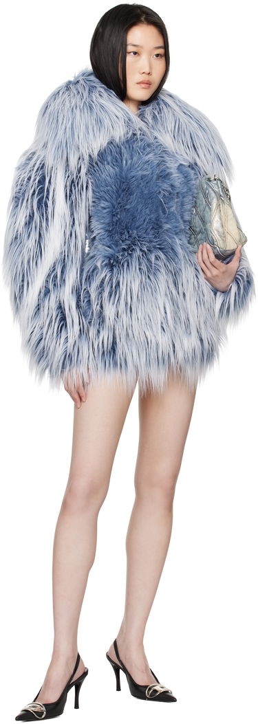 Frakker Diesel Faux-Fur Jacket Blå | A16453 0KNAB, 4