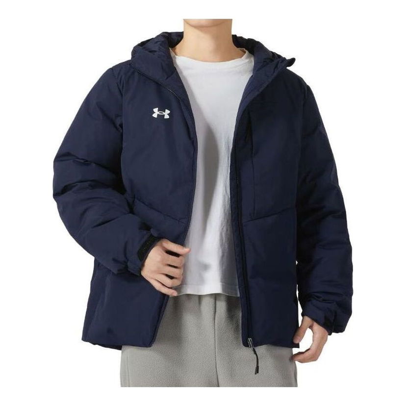 Puffer jakke Under Armour Winter Down Jacket Mørkeblå | 23600801-409