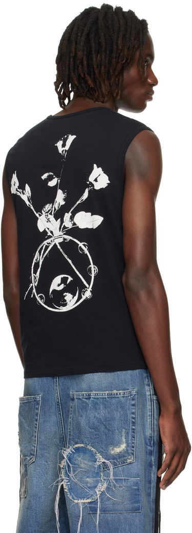Tanktop Ann Demeulemeester Ann Demeulemeester Ysewijn 'Eternal Roses' Tank Top Sort | B0012882-FA206-099, 2