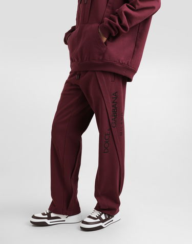 Joggingbukser Dolce & Gabbana Dolce & Gabbana Stretch Jersey Jogging Pants Bourgogne | GP10ZTG7O2LF0130, 3
