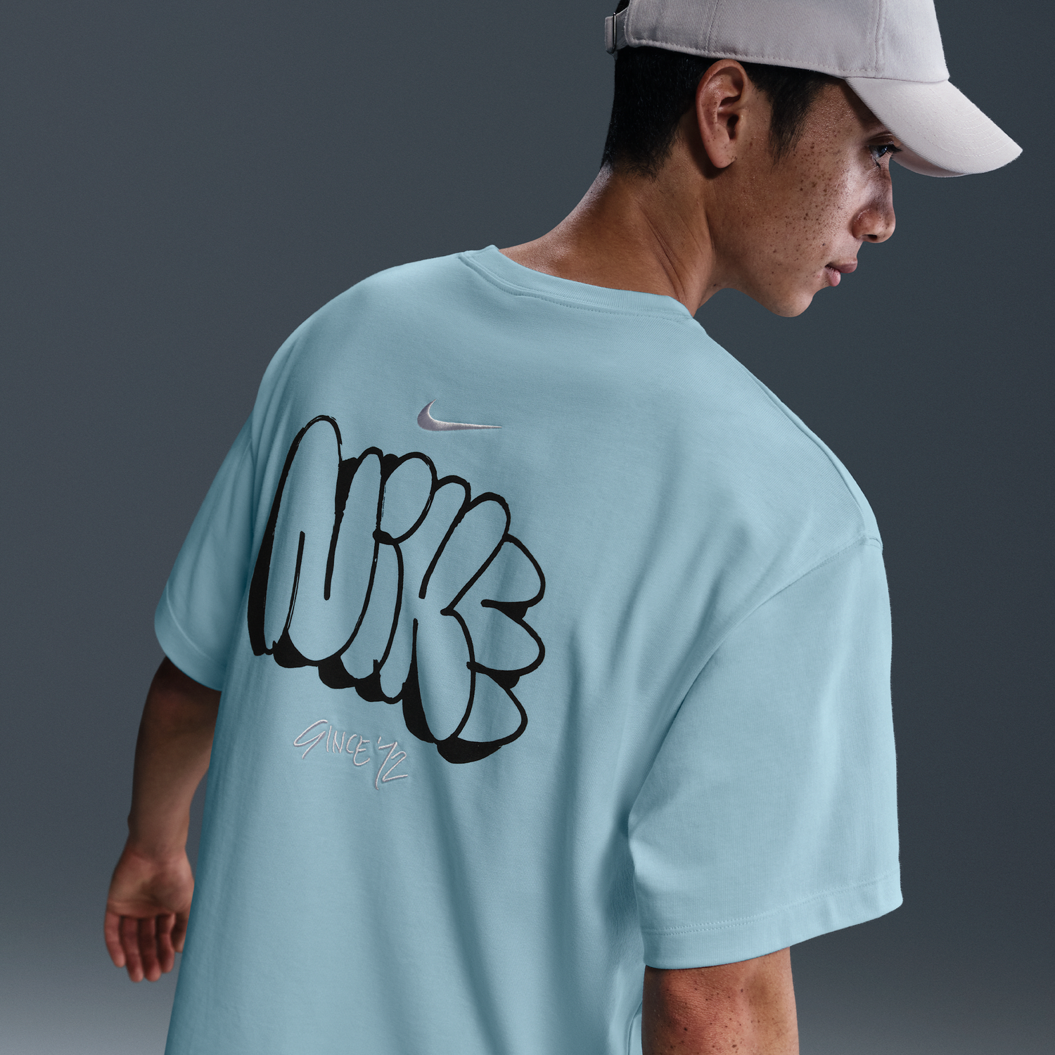 T-shirt Nike Solo Swoosh T-Shirt Blå | HQ4182-474, 1