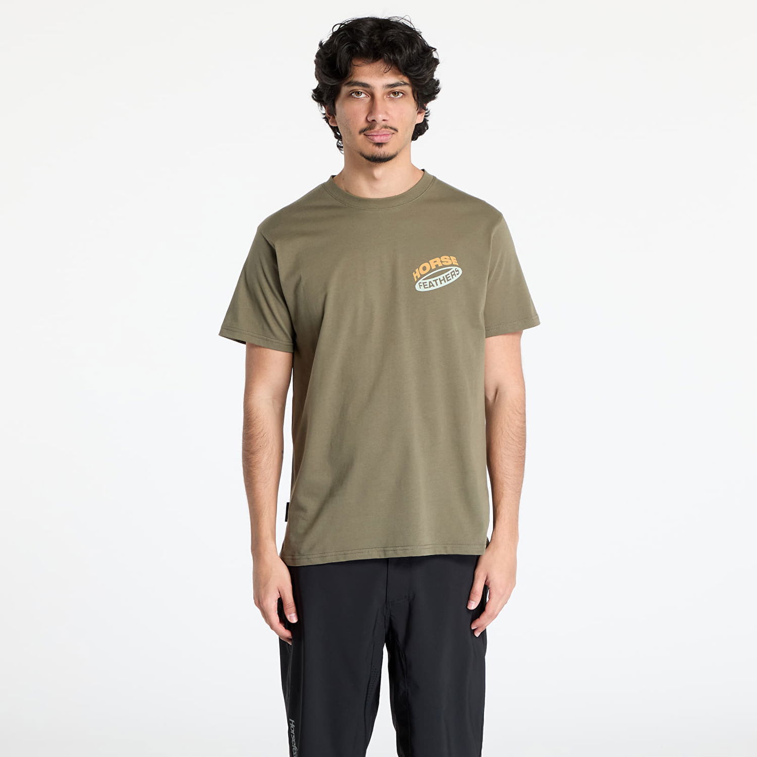 T-shirt Horsefeathers Horsefeathers Orbit Tee Grøn | SM1382B, 0