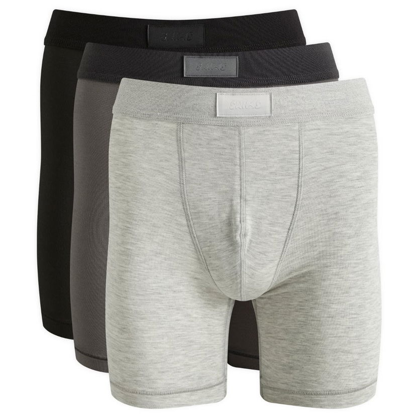 Boksere SKIMS 5" Cotton Boxer Brief - 3 Pack Flerfarvet | BO-BBR-5635M-HM