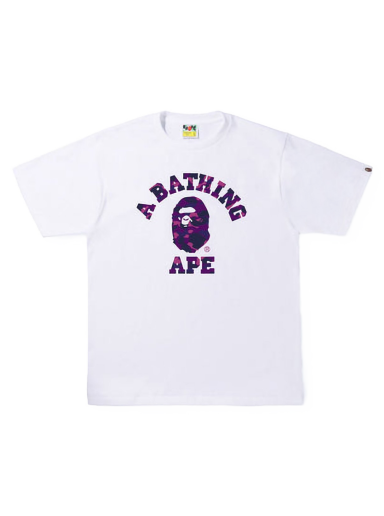 T-shirt BAPE Color Camo College Tee Hvid | 1I30-110-012