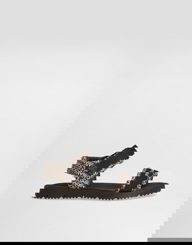 Tilbehør Dolce & Gabbana Dolce & Gabbana Calfskin Logo Print Sandals Brun | DA5207AX182HMXCK, 0