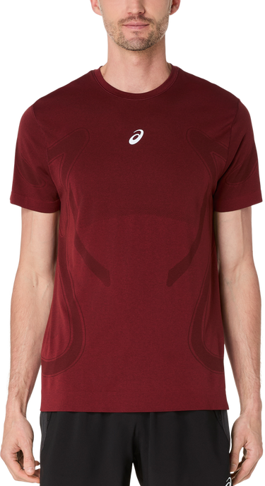 T-shirt Asics Road Seamless Short Sleeve T-Shirt Bourgogne | 2011d355-200, 0