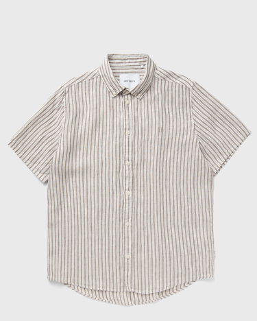 Skjorte Les Deux Kris Linen Short Sleeve Shirt Beige | LDM401053-218855, 0
