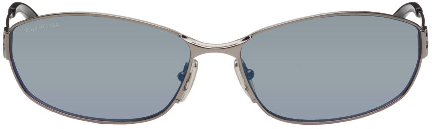 Solbriller Balenciaga Rectangular Sunglasses Grå | BB0336S-002, 0