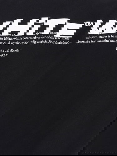 Sweatshirt Off-White Black Sweatshirt with Logo Print Sort | OMBA054S25FLE0031001, 2