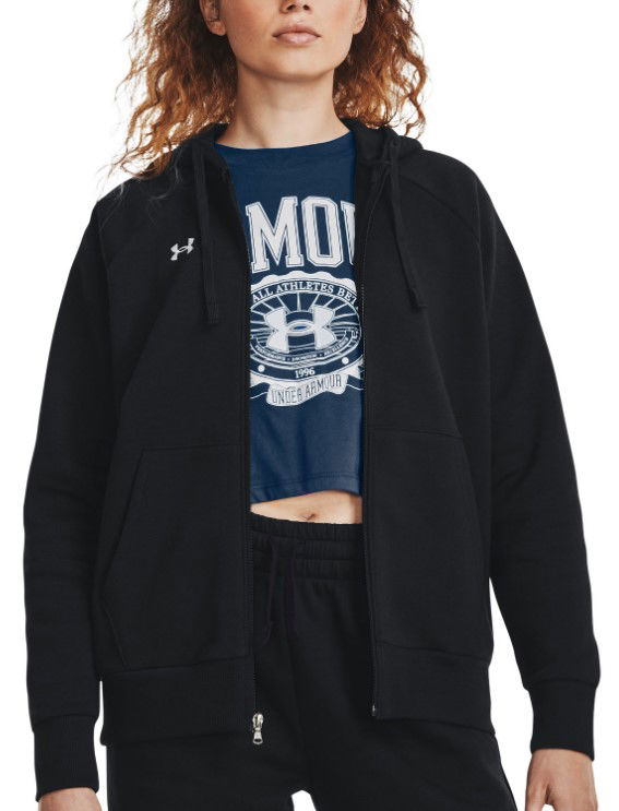 Sweatshirt Under Armour UA Rival Fleece FZ Sort | 1379497-001, 0