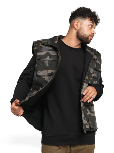 Vest Urban Classics Ranger Vest Grå | BD4014 Dark Grey Camo