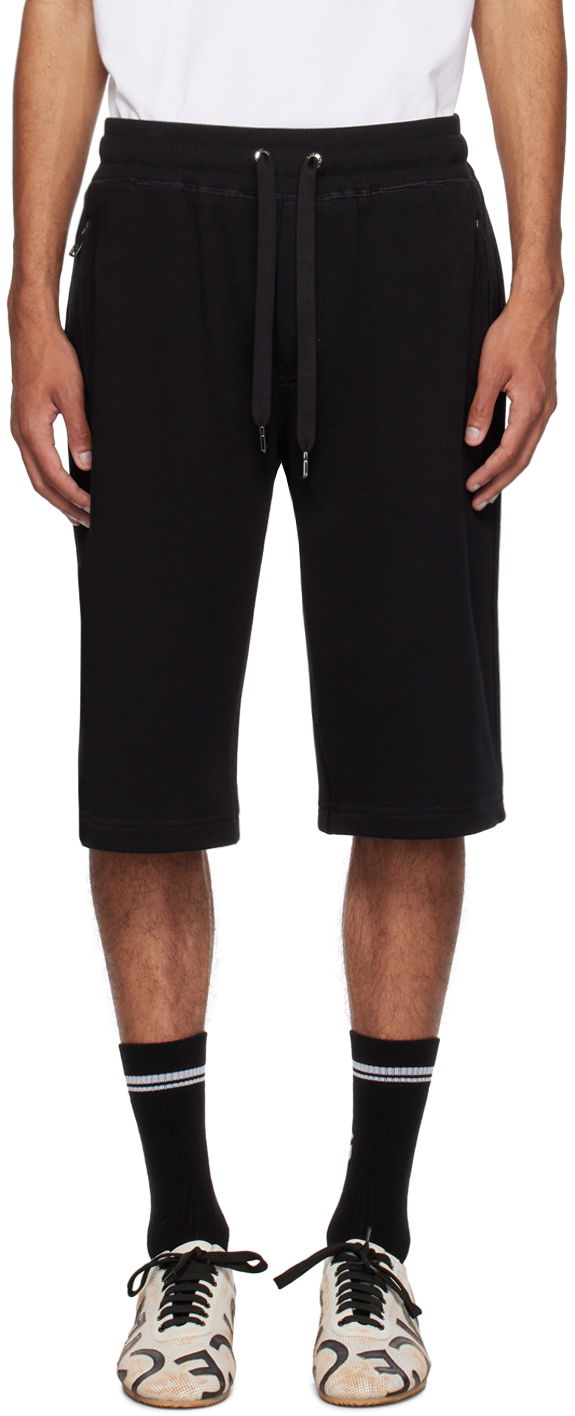 Shorts Dolce & Gabbana Black Plaque Shorts Sort | GVB7HTG7F2G, 0