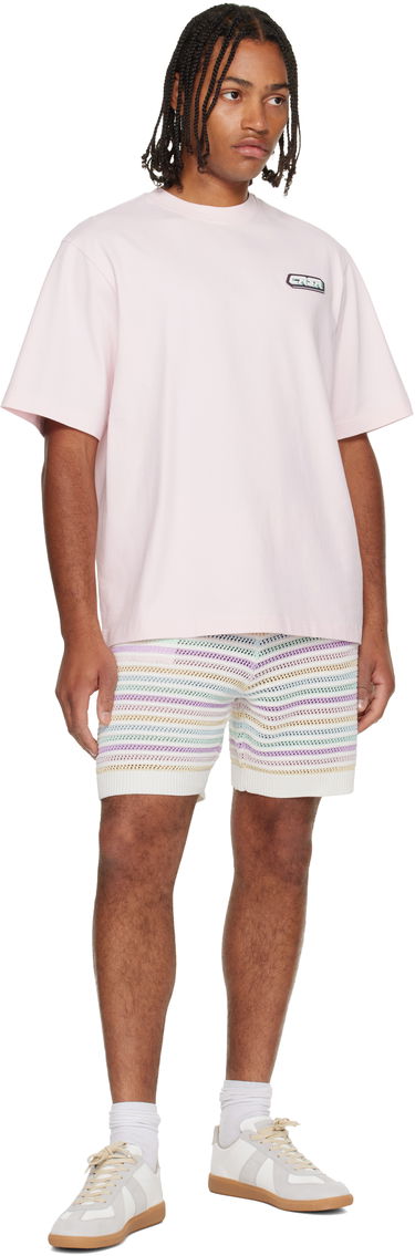 T-shirt Casablanca 'Casa' Racing Oversized Short Sleeve T-shirt Lyserød | M-AW25-JTS-044-01, 3