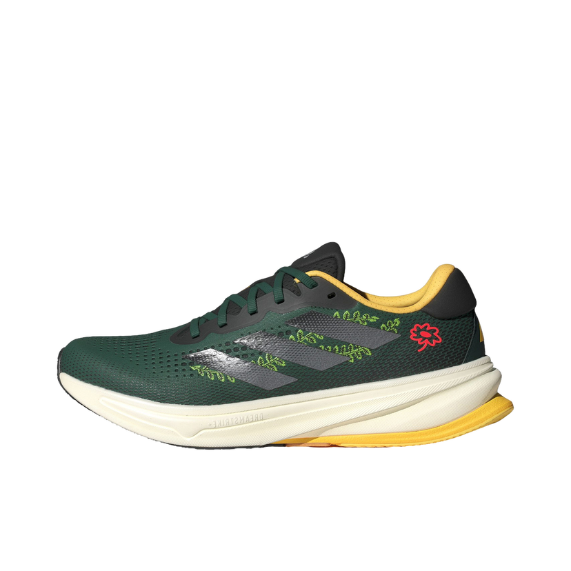 Løbe adidas Performance Supernova Earth Day Collegiate Green Iron Metallic Spark Sort | ID0337