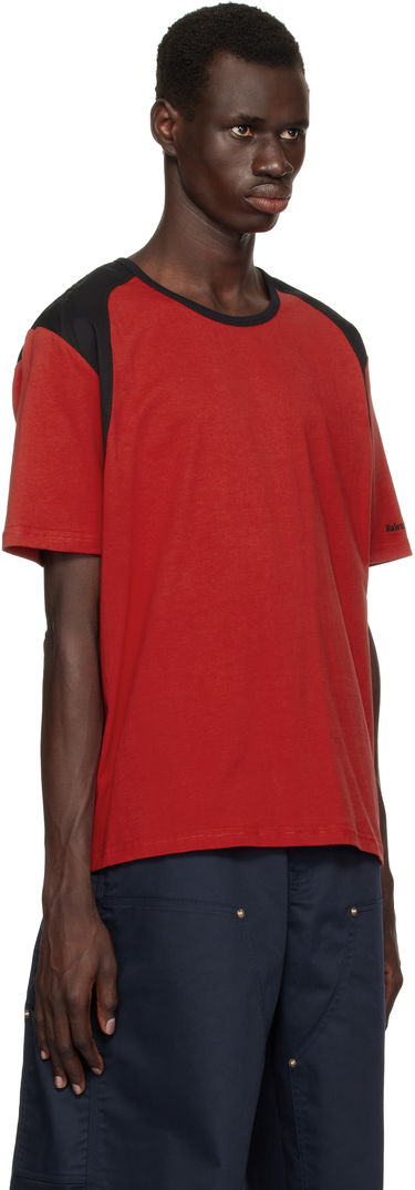 T-shirt Wales Bonner Wales Bonner Dub T-Shirt Rød | MS25JE07-JE01-349 T-SHIRT JERSEY, 1