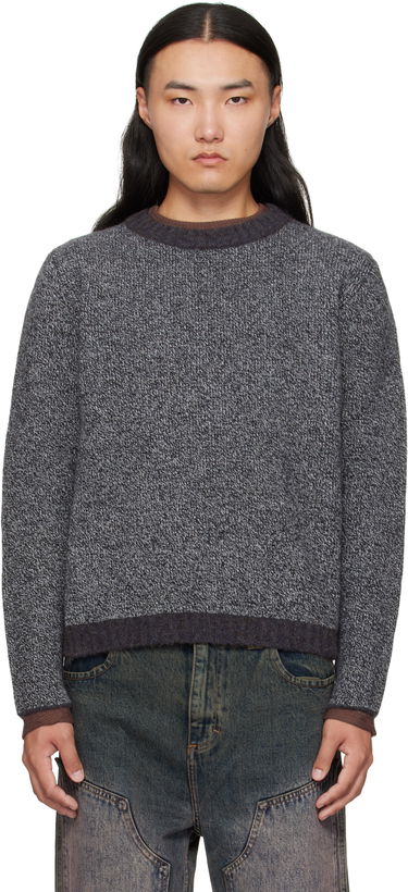 Sweater Eckhaus Latta Eckhaus Latta Yak Knit Sweater Grå | 8258-EL-PF25-M, 0