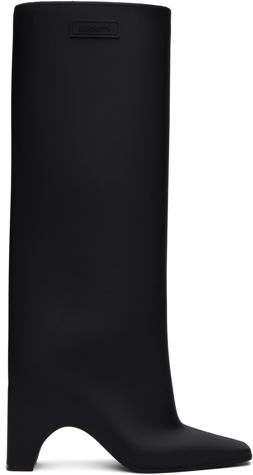 Sneakers og sko Coperni Rubber Bridge Tall Boots Sort | COPSH43F9005