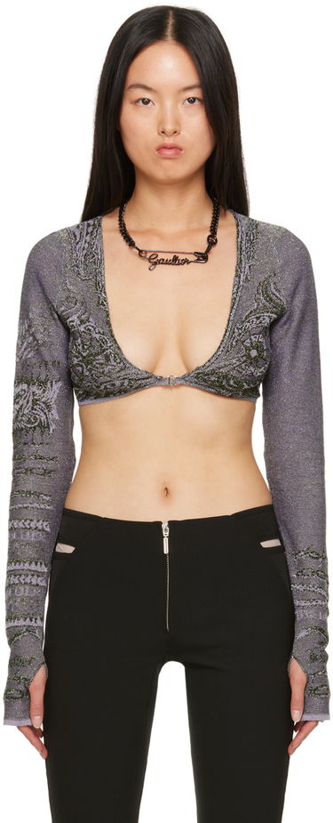 Sweater Jean Paul Gaultier Jean Paul Gaultier Soleil Long Sleeve Knit Top Lilla | 23/15-F-TO124-M061-4027, 0