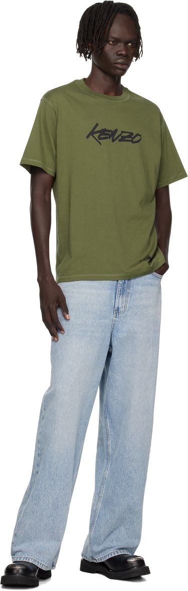 T-shirt KENZO Kenzo Paris Futura 2000 Edition Cotton T-Shirt Grøn | FF65TS2524SG, 3