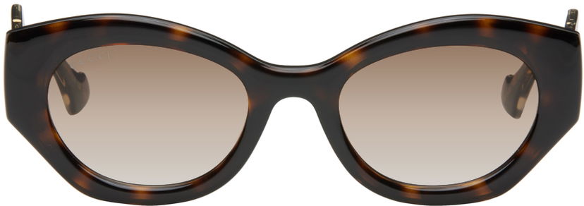 Solbriller Gucci Brown Geometric Sunglasses Brun | GG1553S